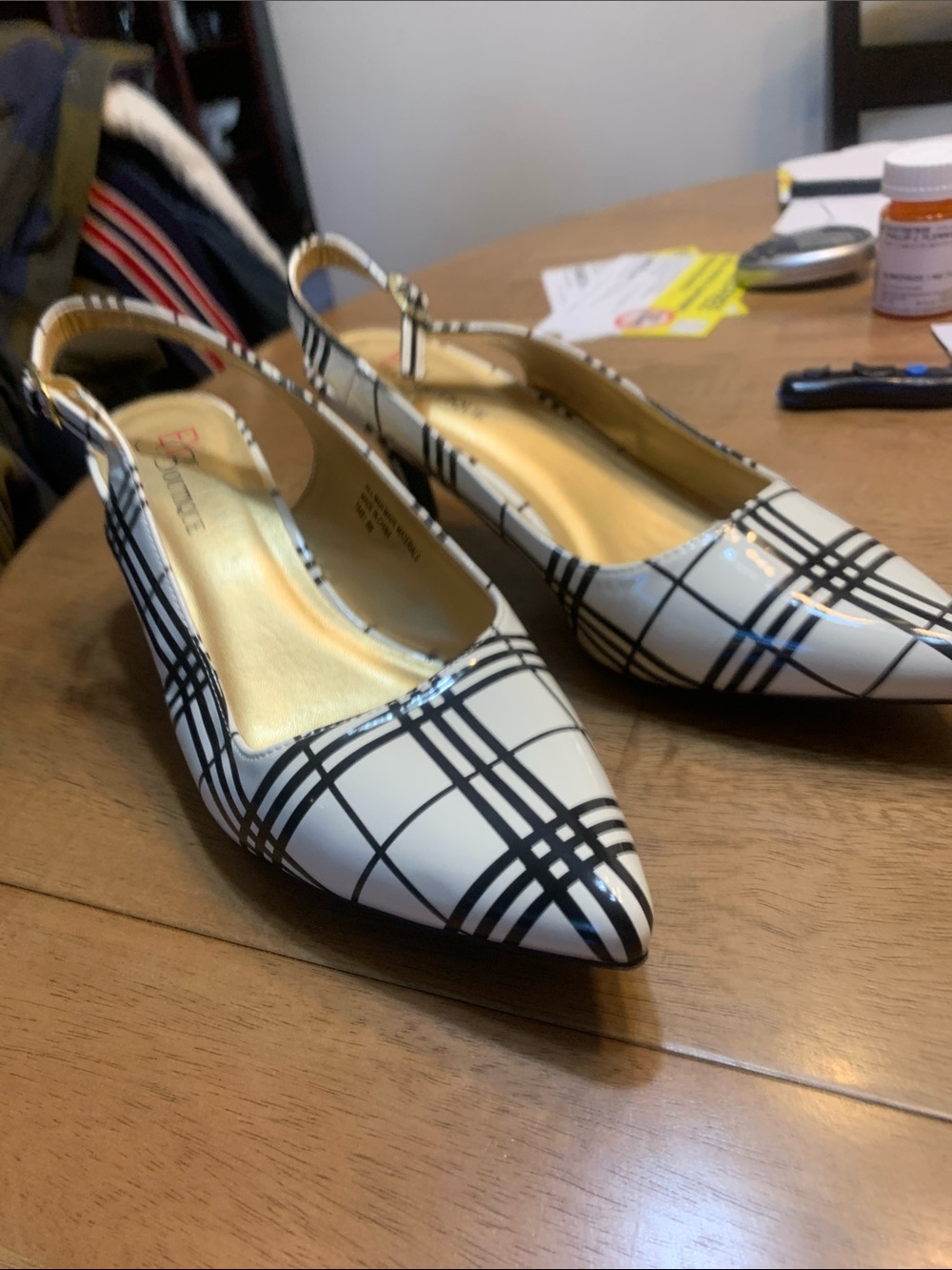 Heels. At office. Never worn